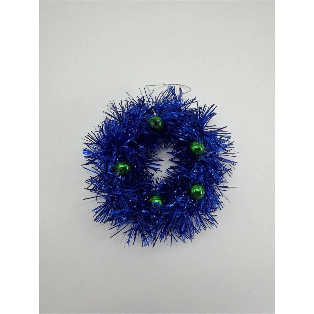VTG 5” Dallas Cowboys Christmas Handmade Wreath Ornament